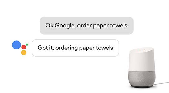 Verbraucher können jetzt bei teilnehmenden Google Express-Händlern mit Google Assistant auf Google Home einkaufen.
