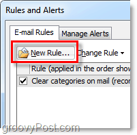 Erstellen Sie eine neue Regel in Outlook 2010