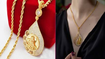Die schönsten Monogramm Gold Halskette Modelle 2021 Gold Halskette Preise mit Tugra 