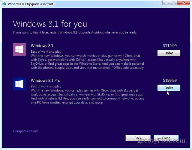 So aktualisieren Sie Windows 7 mit dem Upgrade-Assistenten auf Windows 8.1