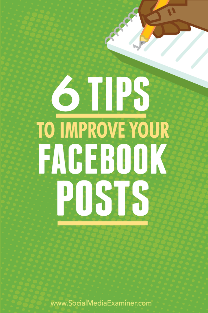 Tipps zur Verbesserung Ihrer Facebook-Beiträge