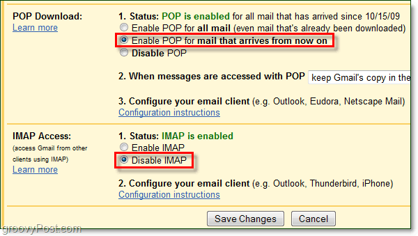 Verbinden Sie Google Mail über POP mit Outlook 2010