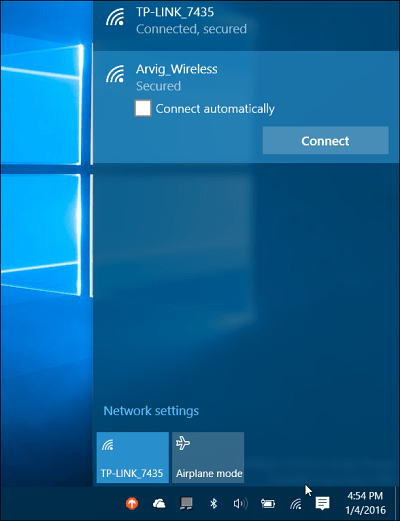 Netzwerk Windows 10