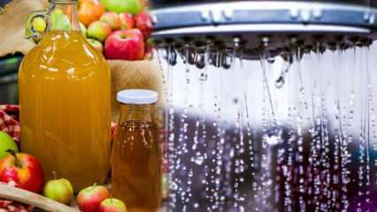 Was sind die Vorteile von Apfelessig-Saft? Was passiert, wenn Sie Ihrem Duschwasser Apfelessig hinzufügen?