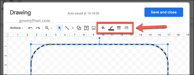 Formatieren einer Form in Google Docs