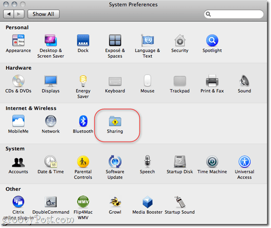 Freigeben von Dateien und Ordnern OS X - Windows 7