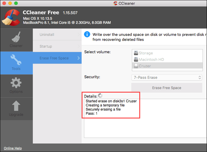 Sicheres Löschen in CCleaner