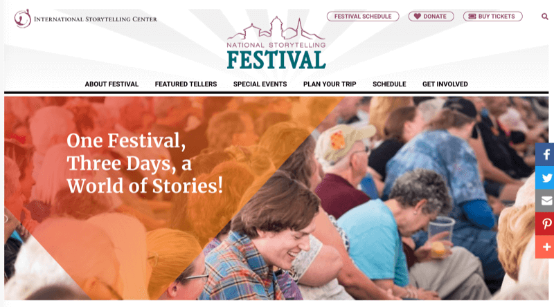 Website des National Storytelling Festival