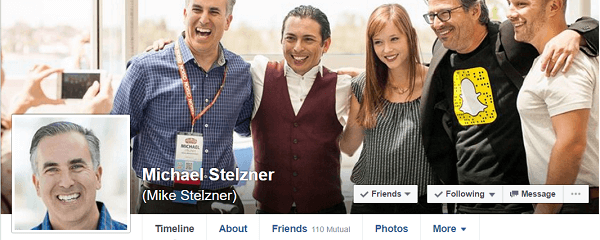 Michael Stelzner kam auf Empfehlung von Ann Handley von MarketingProf zu Facebook.