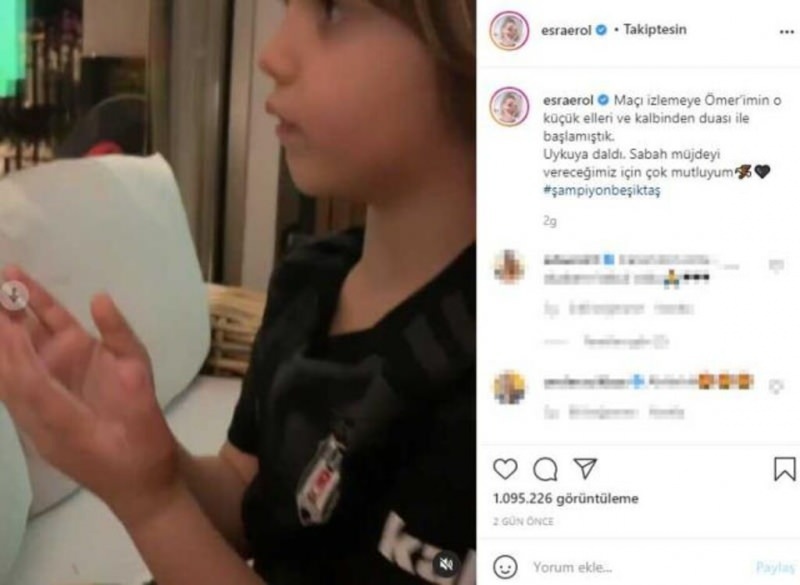 Eine Überraschung für Esra Erol, eine der Fußballerinnen von Beşiktaş!