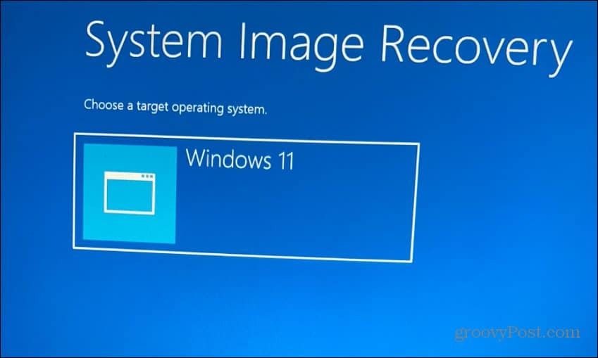 Wählen Sie das Zielbetriebssystem Windows 11