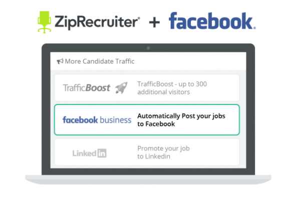 Facebook integriert ZipRecruiter-Angebote in Job-Lesezeichen auf der Plattform.