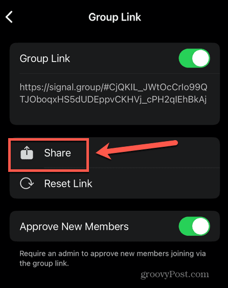 Signal-Share-Gruppen-Einladungslink