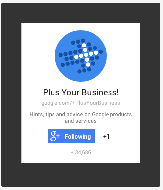 Google + Website-Abzeichen