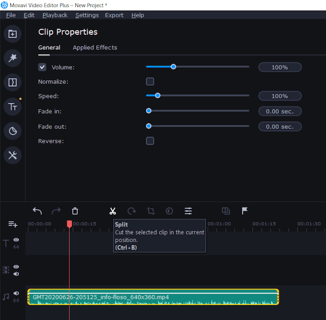 Audiodatei in Movavi isolieren