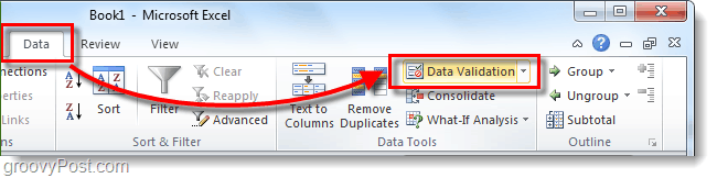 Datenvalidierung in Excel 2010