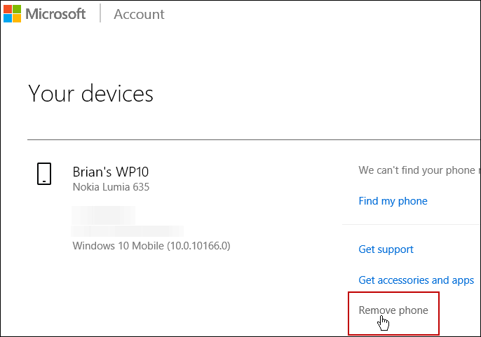 Entfernen Sie das Microsoft-Gerätekonto