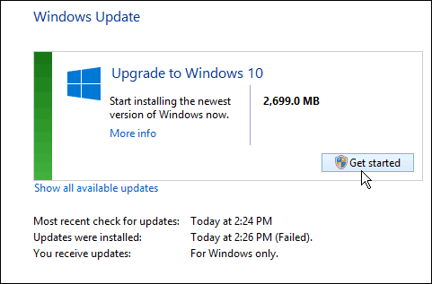 Windows 10 bereit
