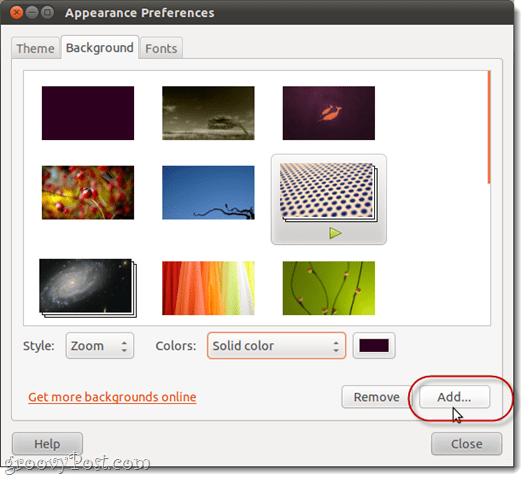 Desktop-Farbe in Ubuntu