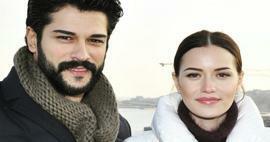 Romantische Posen vom Paar Burak Özçivit und Fahriye Evcen! In den sozialen Medien kam es zu einem Vorfall