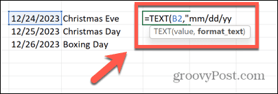 Excel-Datumsformat