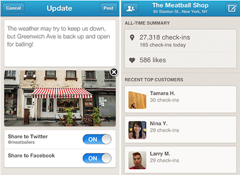 foursquare Business App
