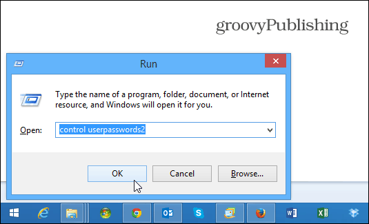 Benutzerkennwörter steuern2 Windows 8.1