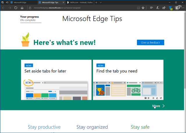 Deaktivieren Sie die störende Begrüßungsseite "Erste Ausführung" von Microsoft Edge in Windows 10