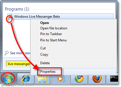 So legen Sie Live Messenger in der Windows 7-Taskleiste ab