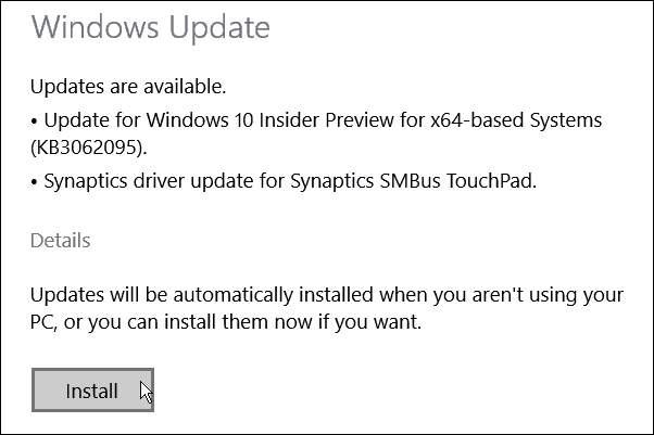 Windows 10 Build 10074 Update KB3062095 Verfügbar