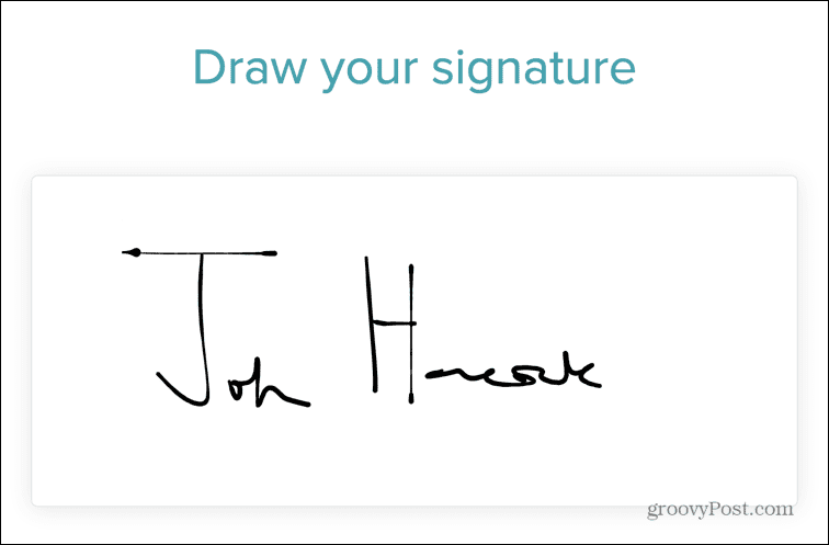 Signwell Unterschrift zeichnen
