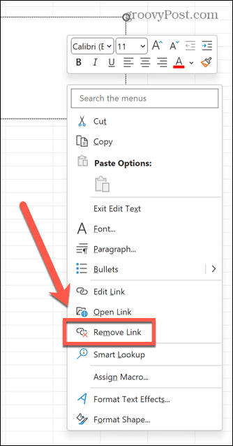 Excel-Link entfernen