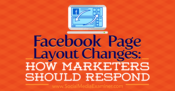 Änderungen des Facebook-Seitenlayouts: Wie Vermarkter auf Kristi Hines im Social Media Examiner reagieren sollten.