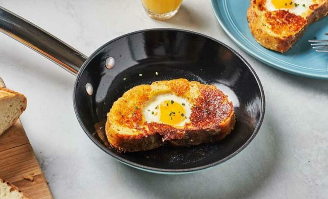 Wie macht man gebratene Eierbrötchen wie Granatapfel? Rezept für gebratenes Eierbrot...