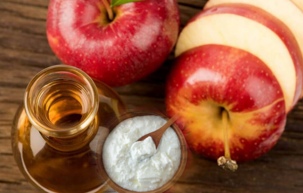 Apfelessig und Joghurt heilen