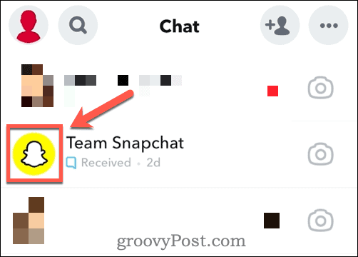 Das Profilsymbol eines Snapchat-Freundes