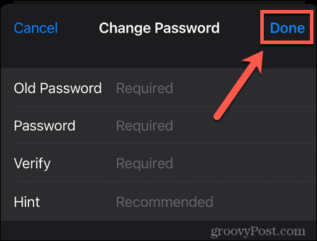 Iphone passwort ändern fertig