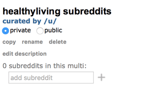 Subreddits zu Multireddit hinzufügen
