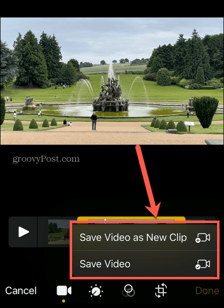 iphone video als neuen clip speichern