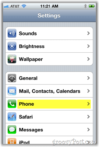 iPhone Telefon Bildschirm