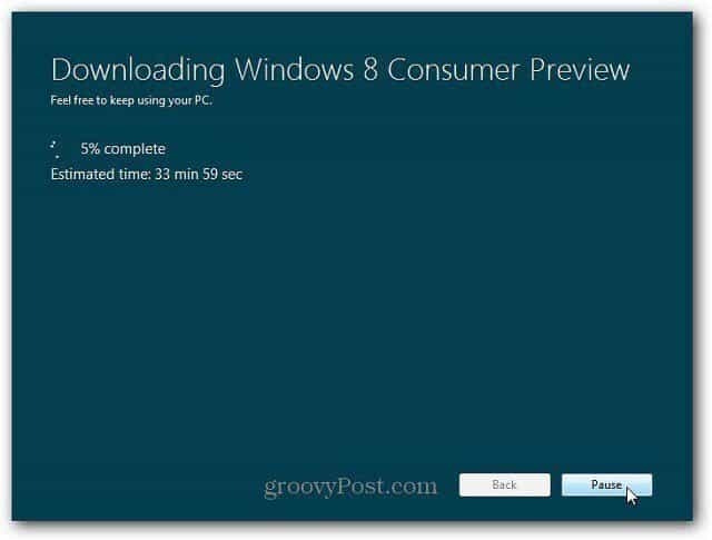 Windows 8-Upgrade über das Web installieren
