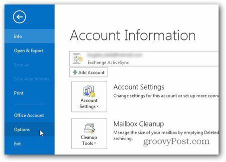 Outlook 2013 verwendet Optionen für Signaturdateien