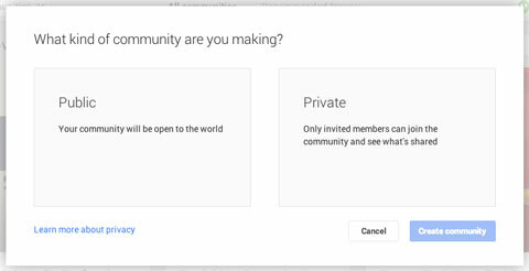 Definieren, wer Ihrer Google Plus-Community beitreten kann