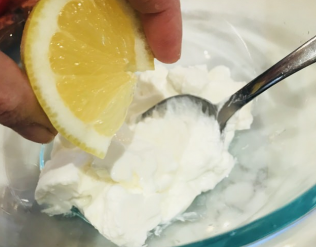 Joghurt- und Zitronenheilung