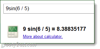Google Advanced Mathe-Ergebnis
