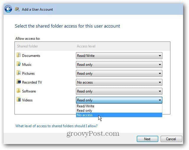 Hinzufügen oder Entfernen eines Benutzerkontos zu Windows Home Server 2011