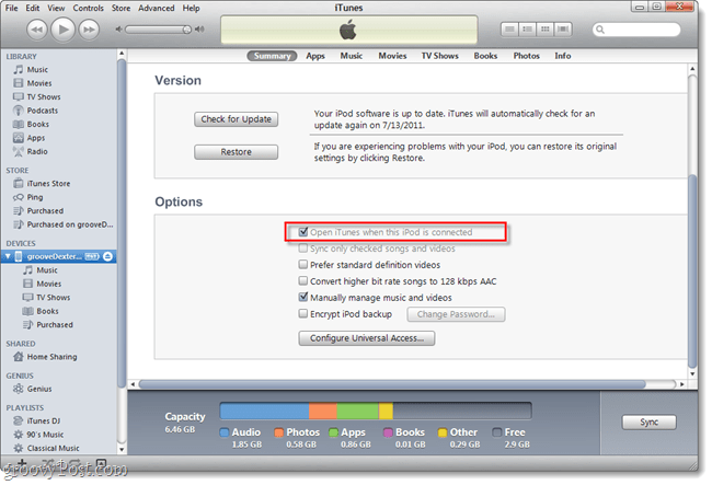 So verhindern Sie, dass iTunes automatisch gestartet wird, wenn Sie Ihr iPhone oder Ihren IPod anschließen