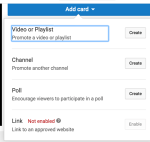 Verwenden Sie YouTube-Karten, um die Uhrzeit Ihres Kanals zu verlängern.