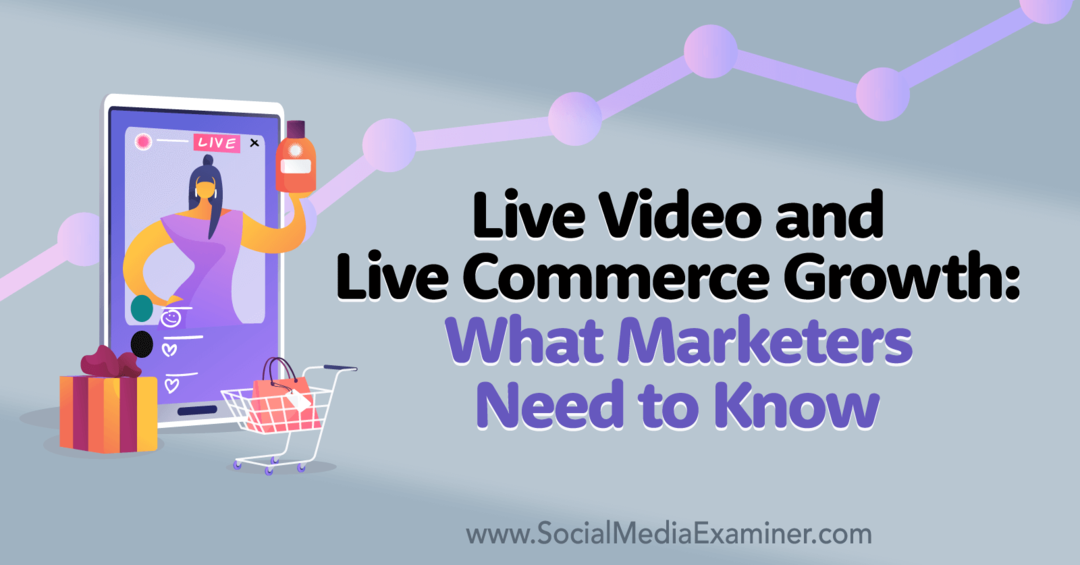 Live-Video und Live-Commerce-Wachstum: Was Marketer wissen müssen: Social Media Examiner