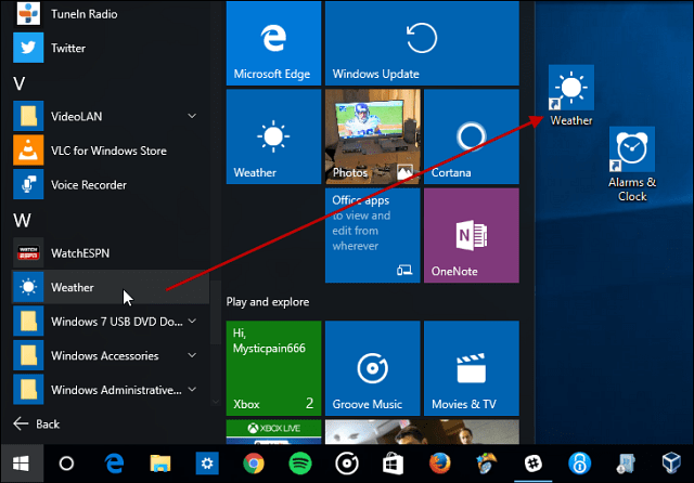 Windows 10-Tipp: Erstellen Sie Desktop-Verknüpfungen für universelle Apps